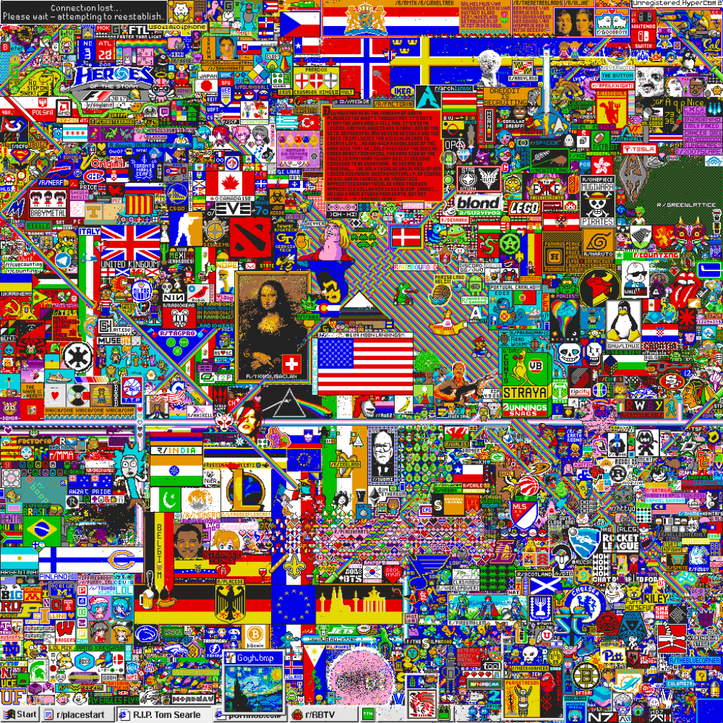 r/Place Over a Million Redditors Got Together and Made Some Pixel