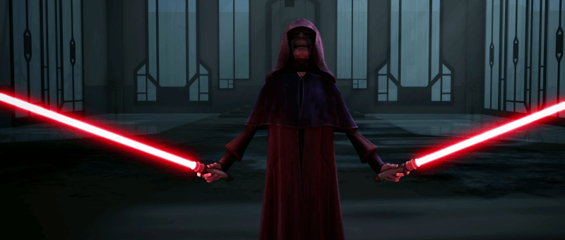 Darth Sidious' lightsabers