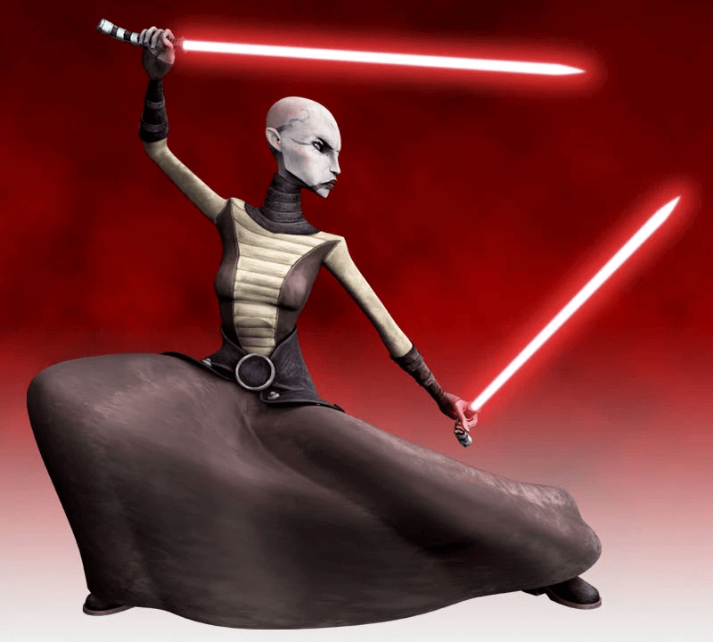 Asajj Ventress's lightsabers