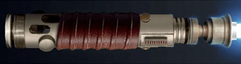 Cal Kestis's first lightsaber from the Fallen Order video game