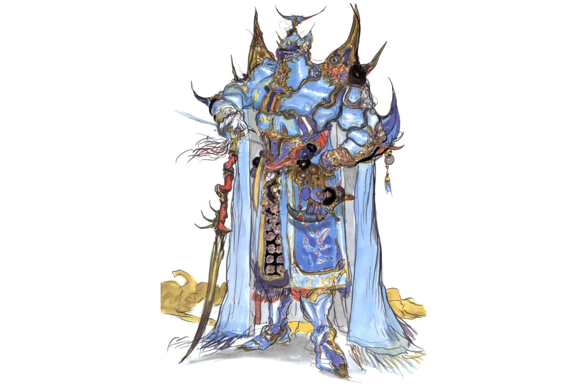 Exdeath Final Fantasy V Fashion, promotional art by Yoshitaka Amano