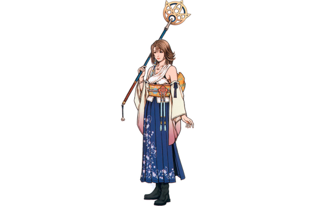 Yuna Final Fantasy X Fashion, art by Tetsuya Nomura