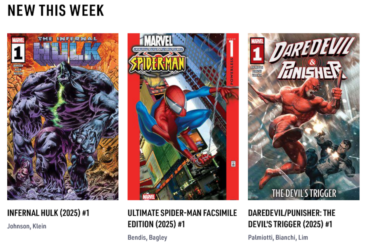 Marvel "New This Week"