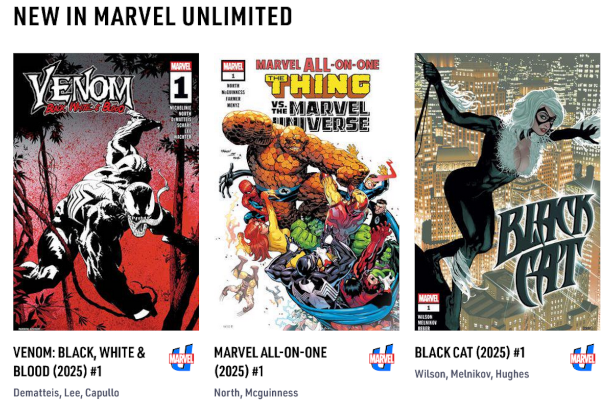 New in Marvel Unlimited