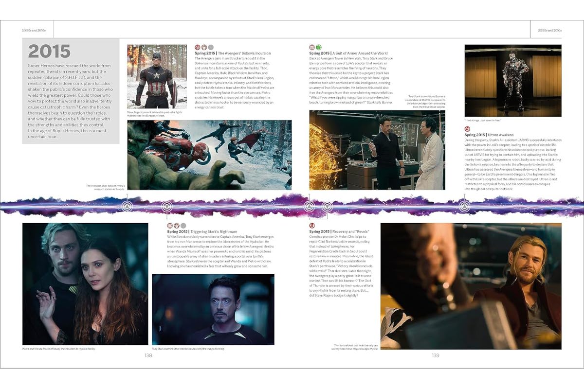 The Marvel Universe: An Official Timeline, Pages 138 and 139