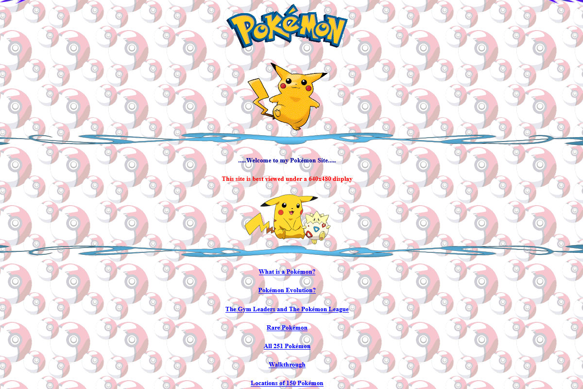 Rob’z Pokémon Site