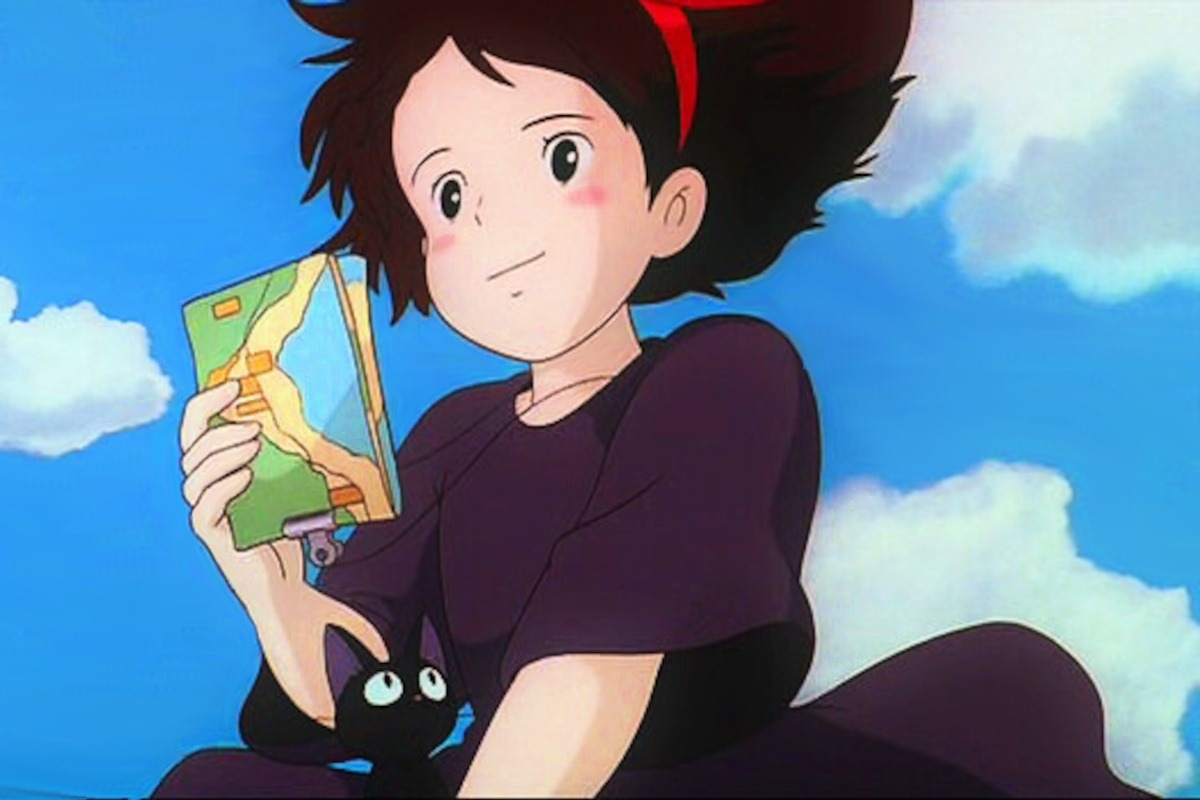 Kiki with Jiji the cat in Kiki's Delivery Service