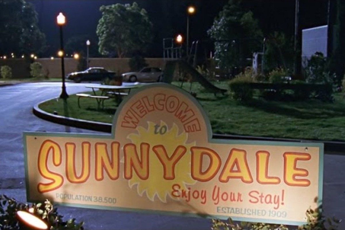 The "Welcome to Sunnydale" town sign from the TV series Buffy the Vampire Slayer